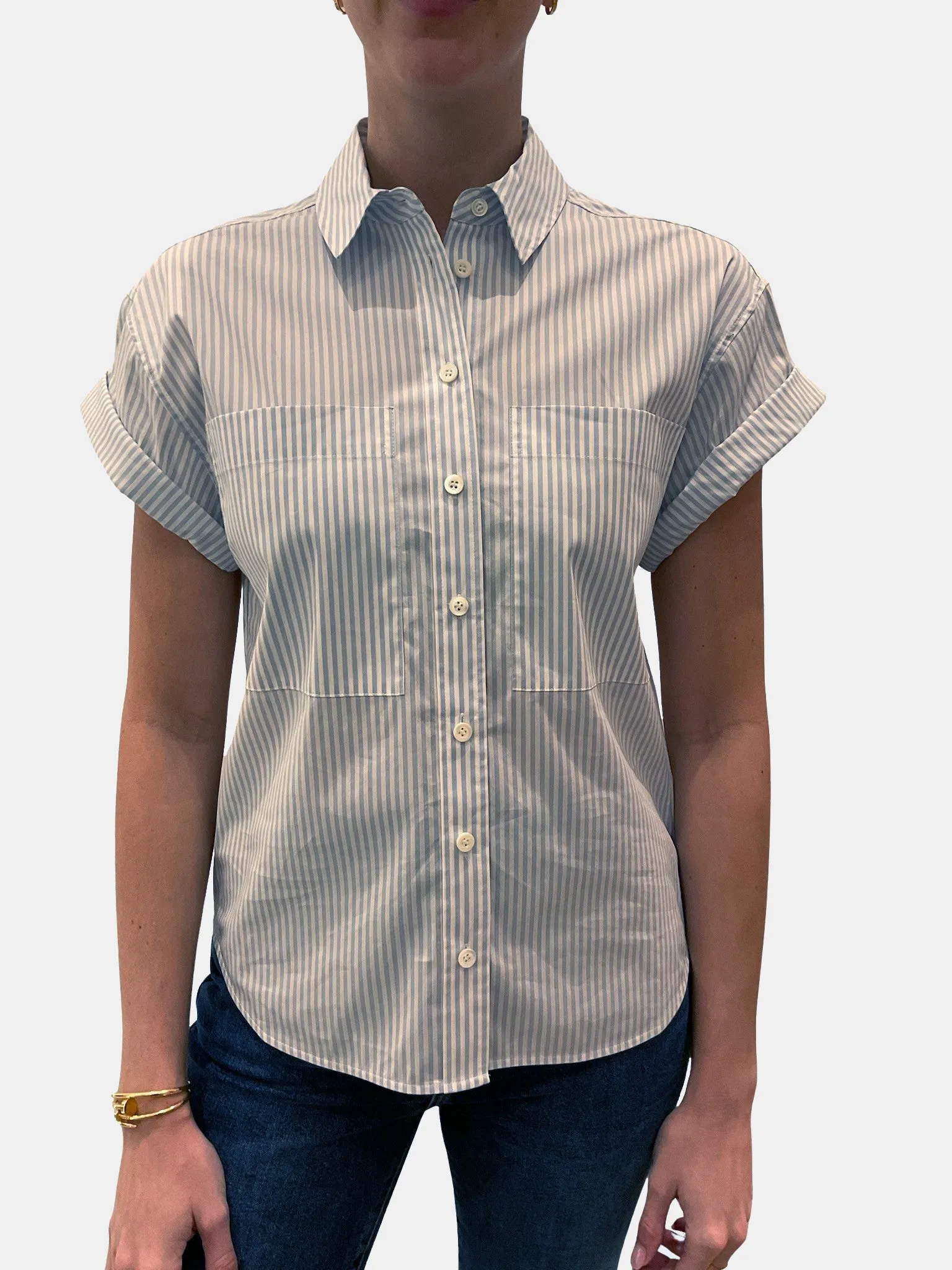 Cuffed Button Up