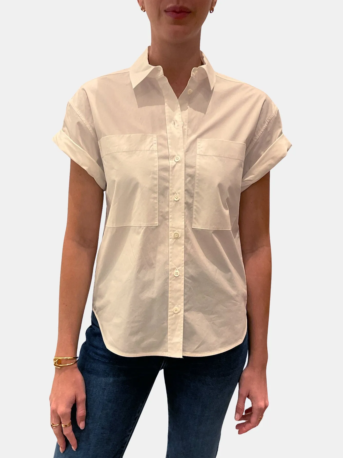Cuffed Button Up