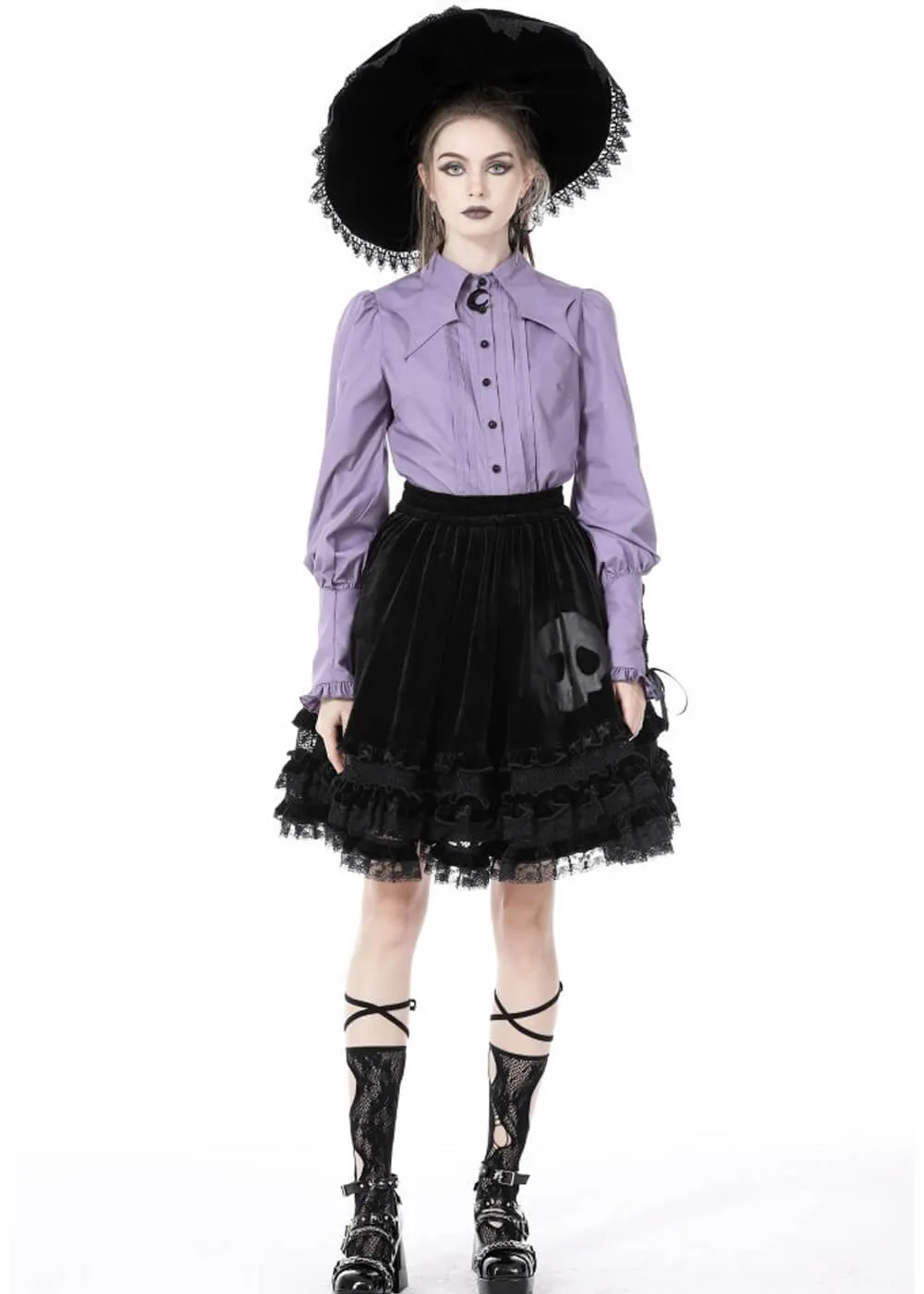 Dark In Love Witch Blouse Paars