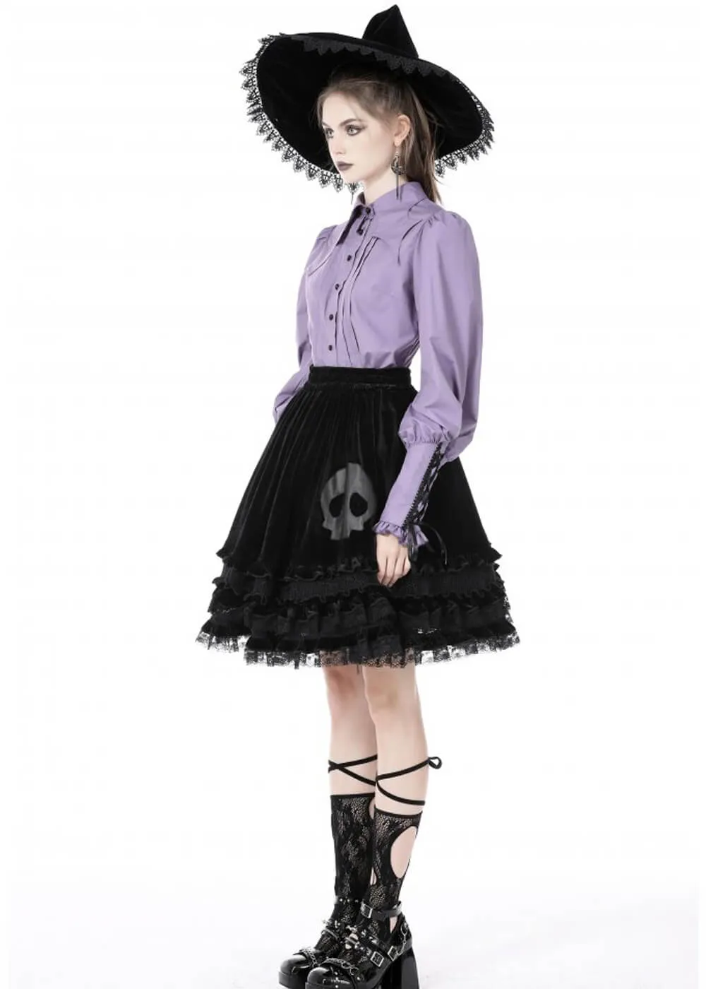Dark In Love Witch Blouse Paars