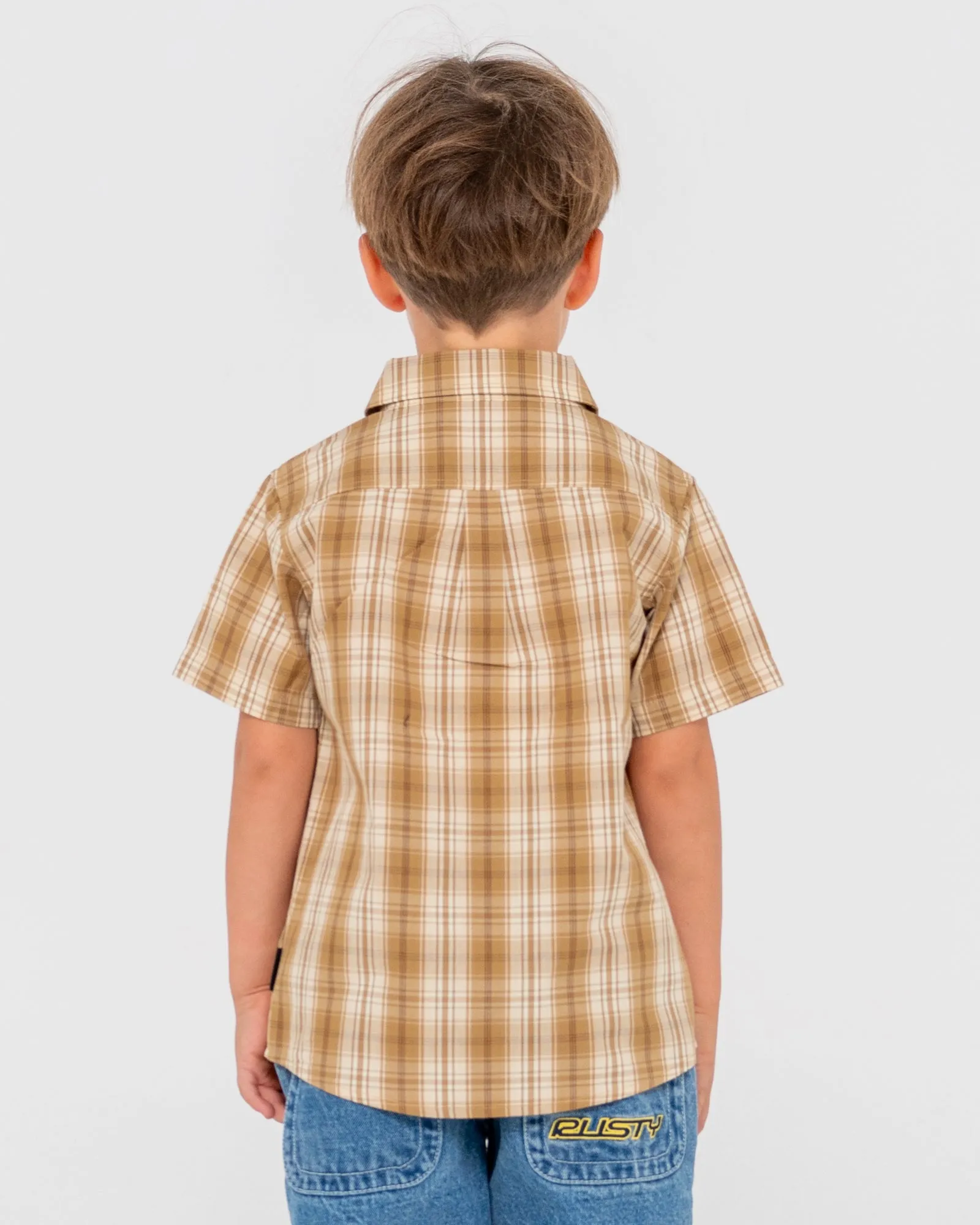 Datsun Check Short Sleeve Shirt Runts