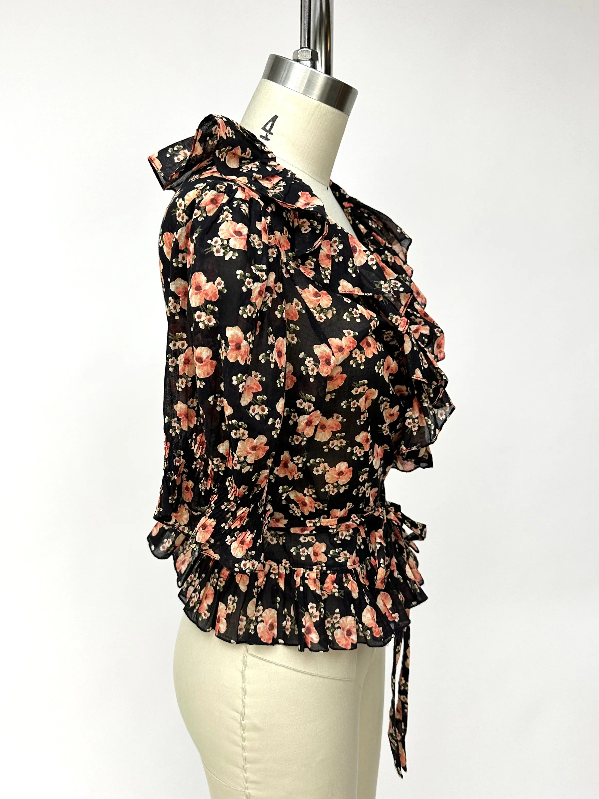 Dôen Viola Floral Wrap Blouse