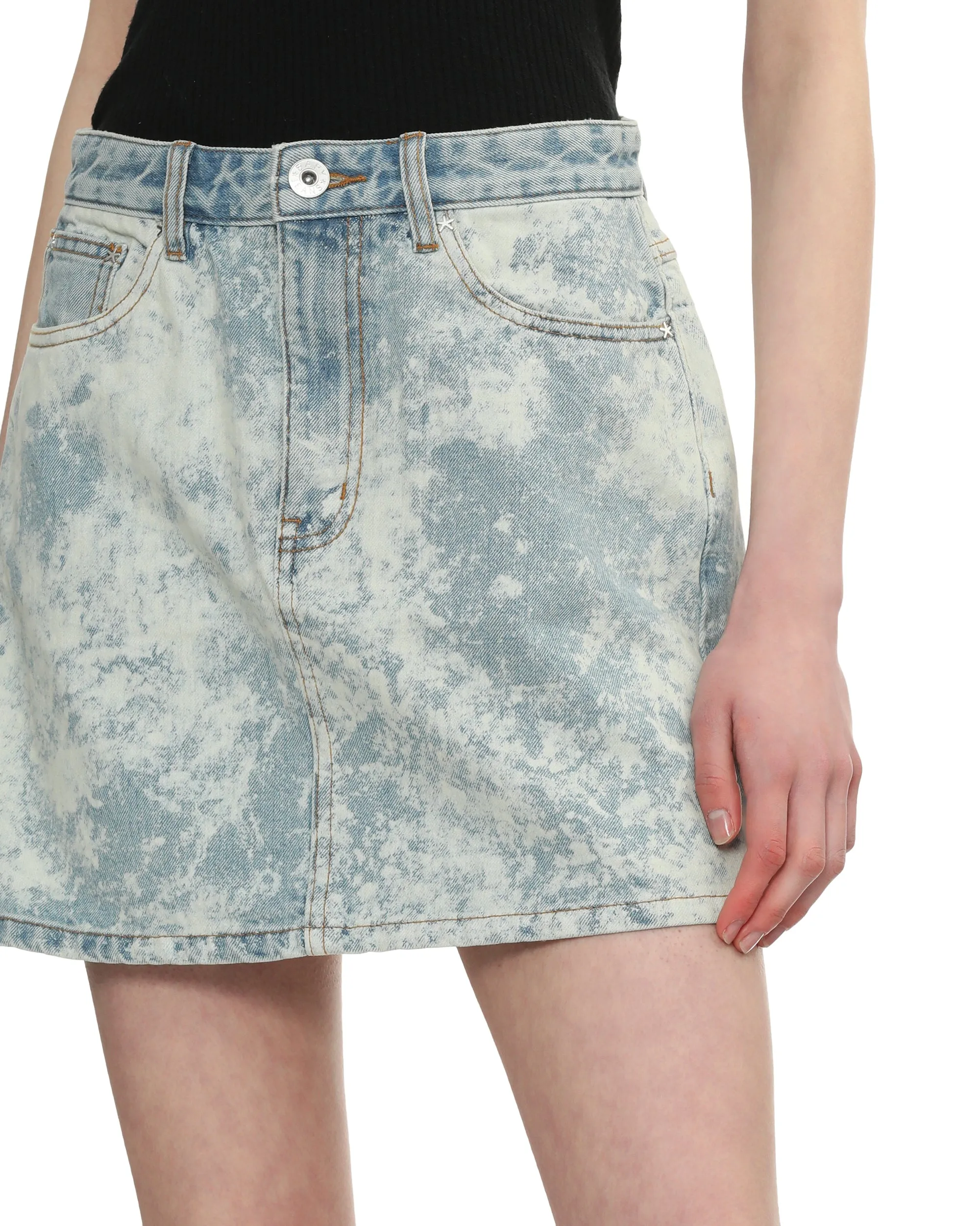 Denim mini skirt