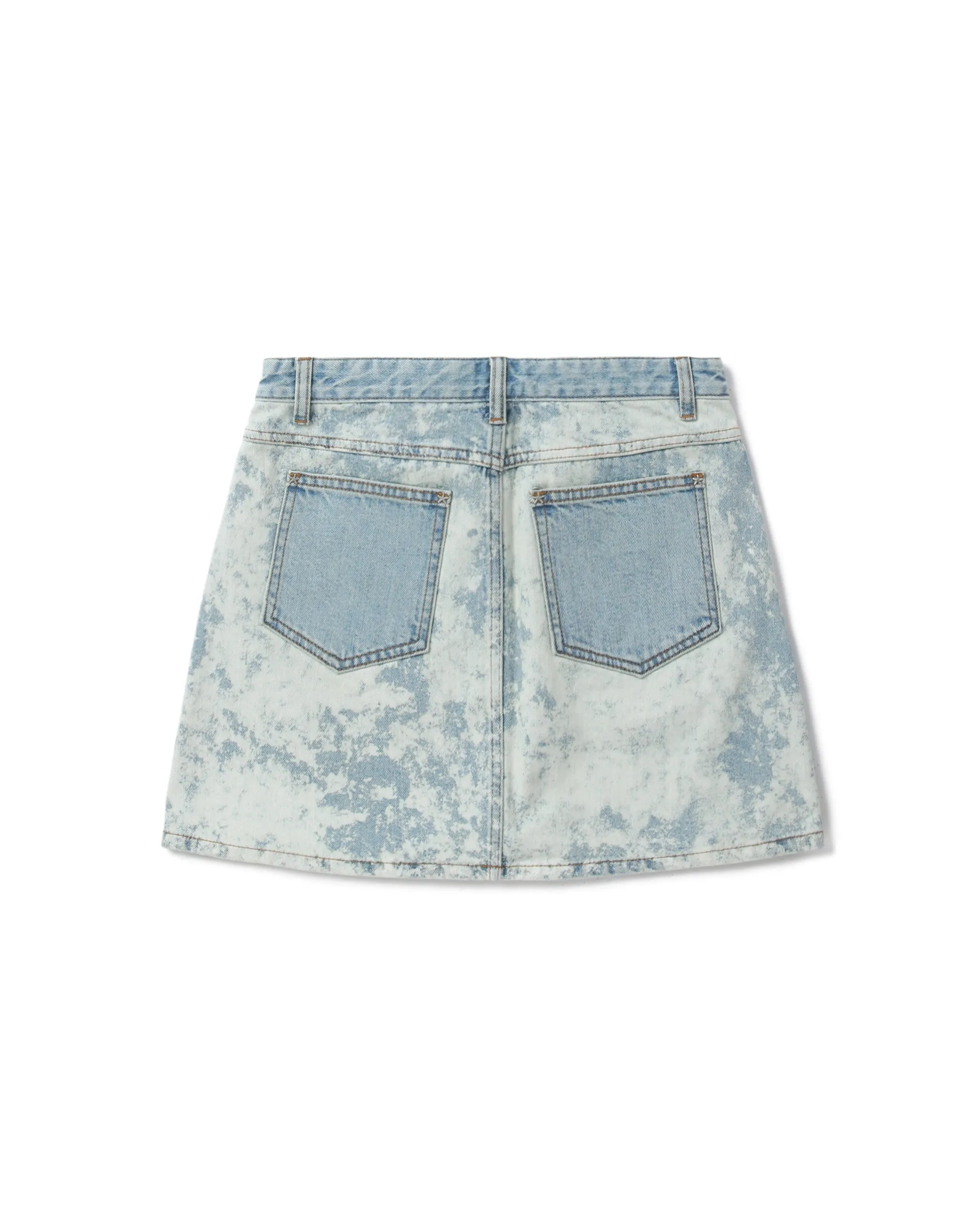 Denim mini skirt