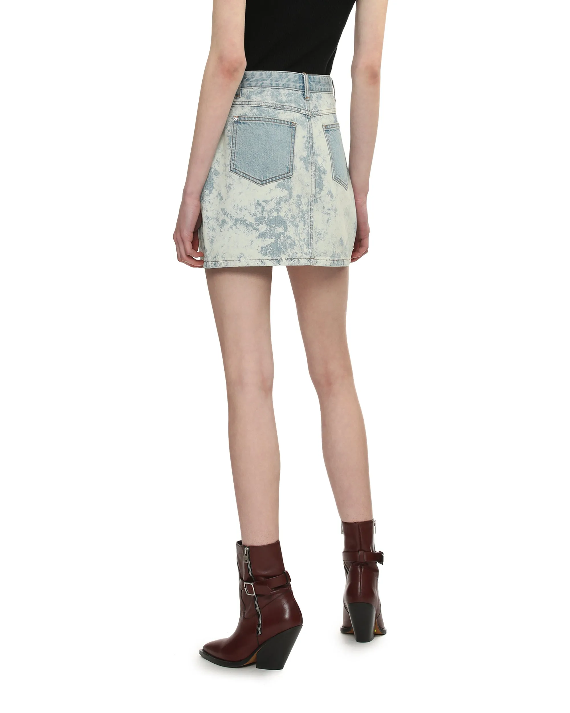 Denim mini skirt