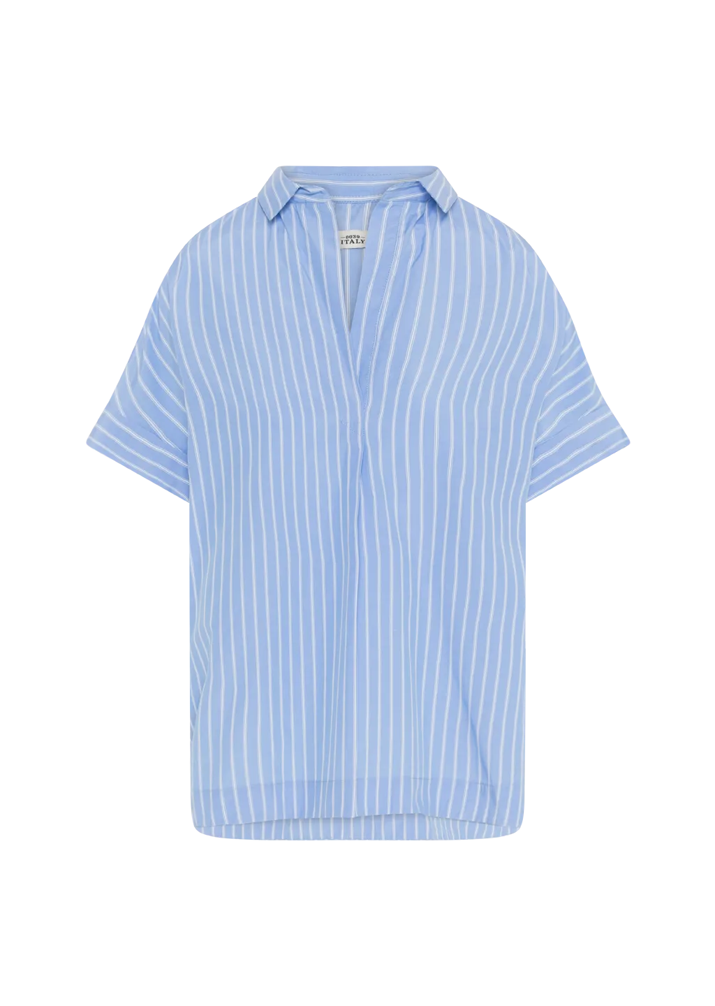 DERRY NEW BLUE STRIPED COTTON BLOUSE