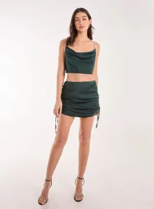 Diamante Tie Waist Skirt