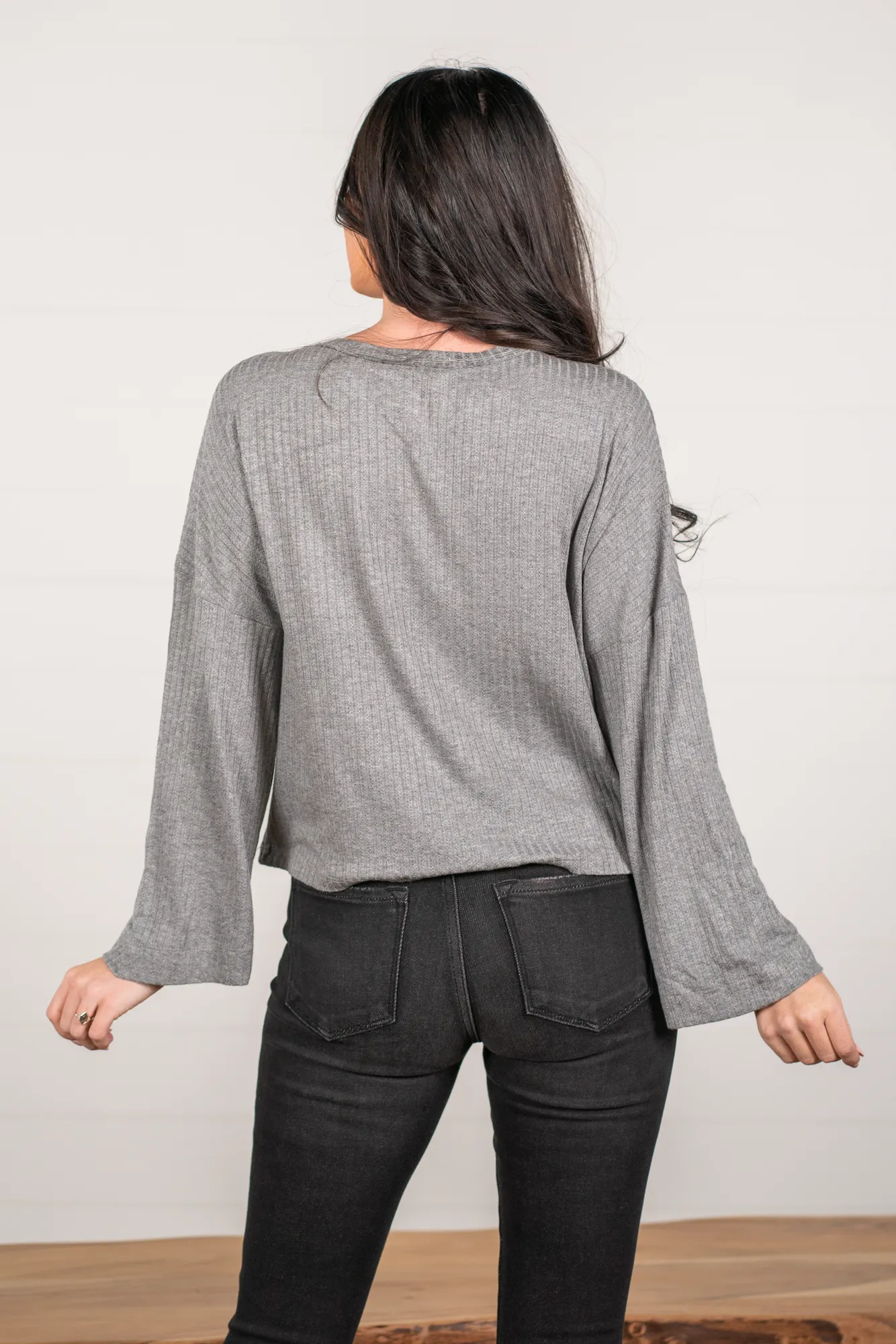 Drop Sleeve Button Up | Top