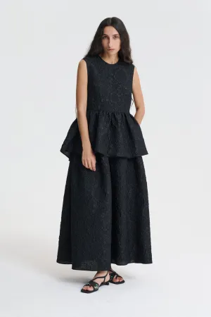 EA | TOP BORAGE CLOQU… BLACK
