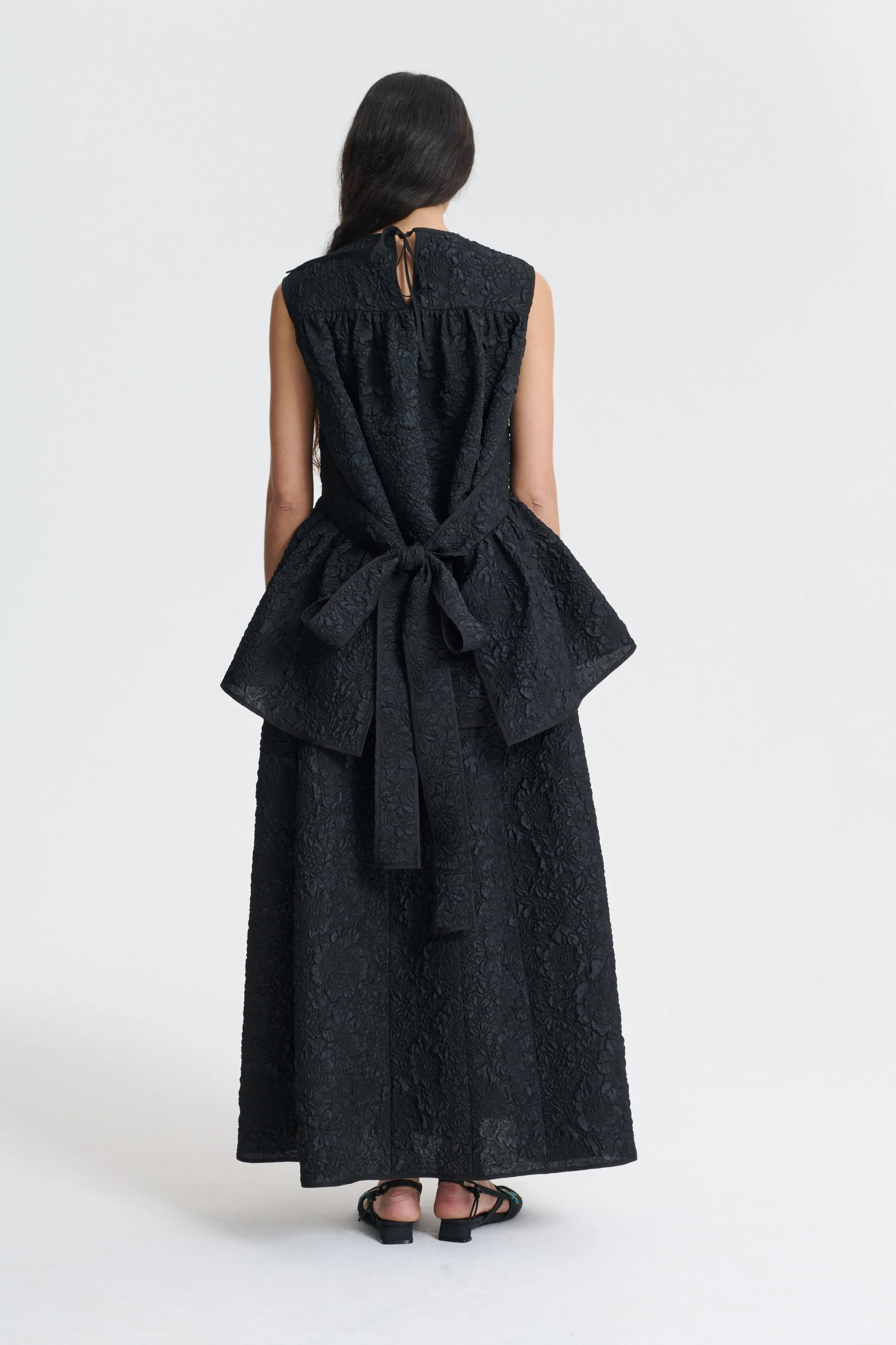 EA | TOP BORAGE CLOQU… BLACK