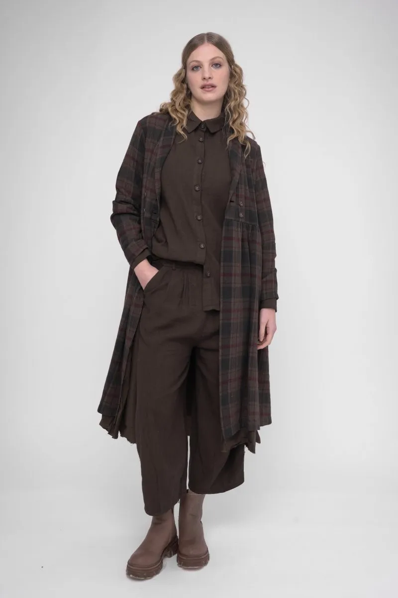 Elastic Waist Cotton Linen Blend Pants