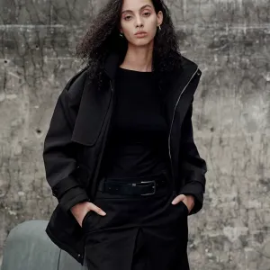 Elevated Utility Black Jacket