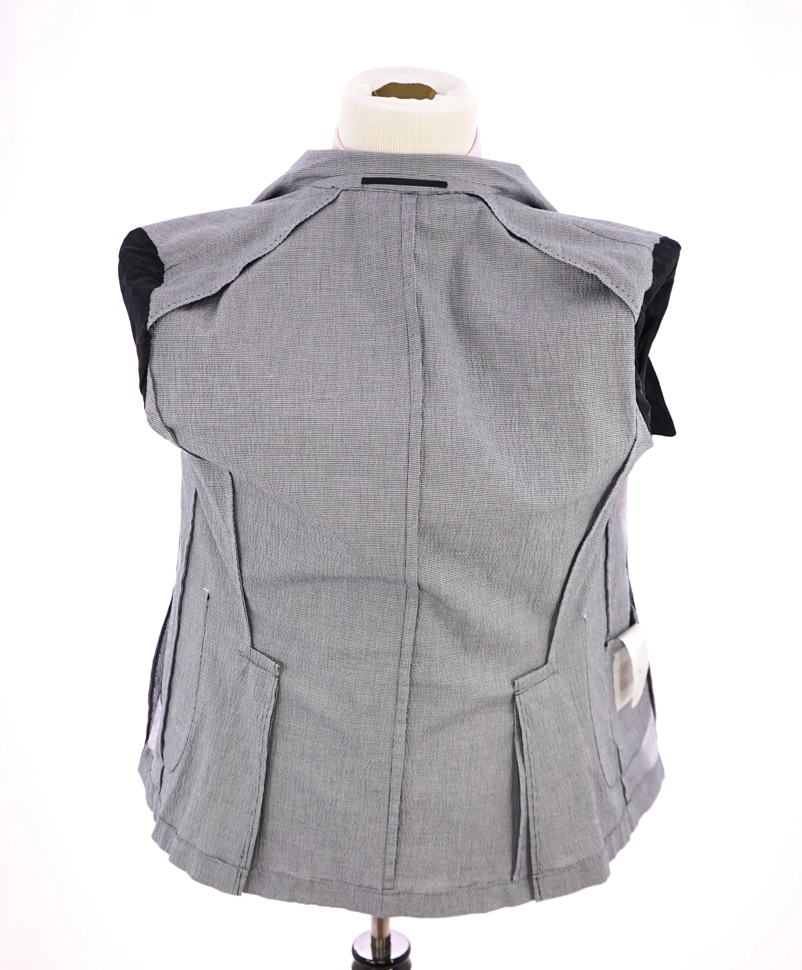 ELEVENTY -  "JOGGER / Draw String" Unlined Cotton Blue Houndstooth Suit - 40R
