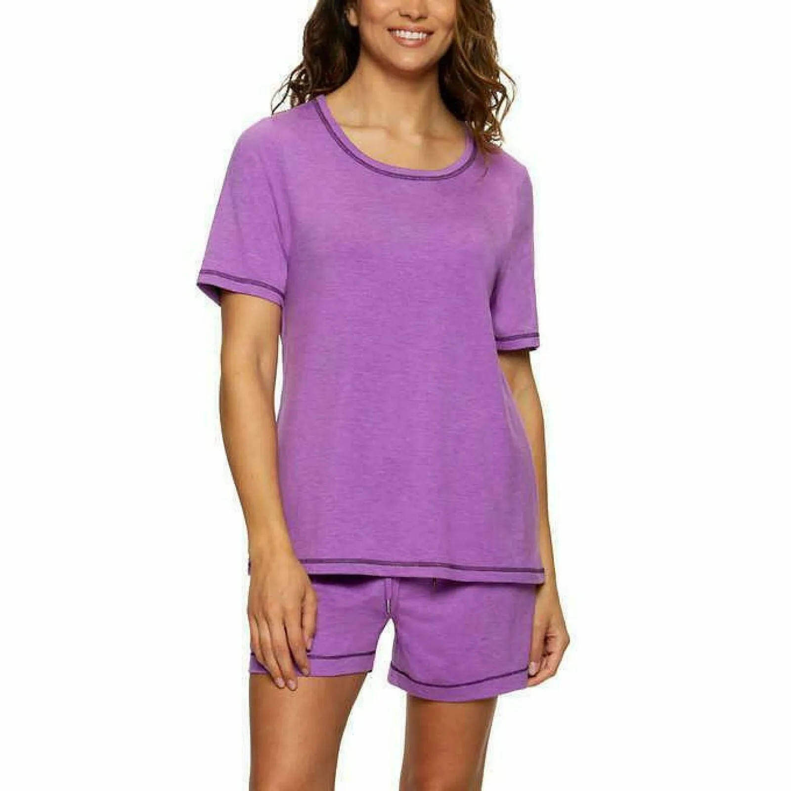 Felina Women's 3-Piece Pajama Lounge Set With Top Jogger Pants Shorts