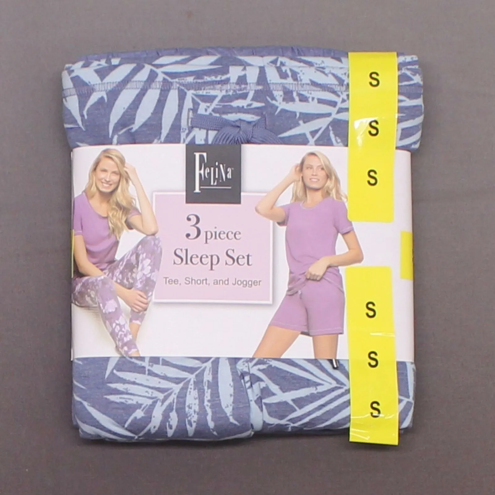 Felina Women's 3-Piece Pajama Lounge Set With Top Jogger Pants Shorts