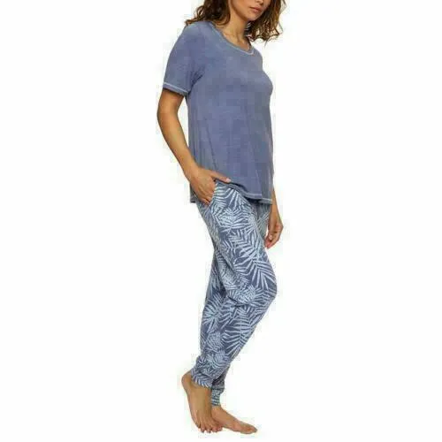 Felina Women's 3-Piece Pajama Lounge Set With Top Jogger Pants Shorts