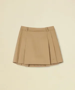 FORDI Double Pleats Skirt - Beige