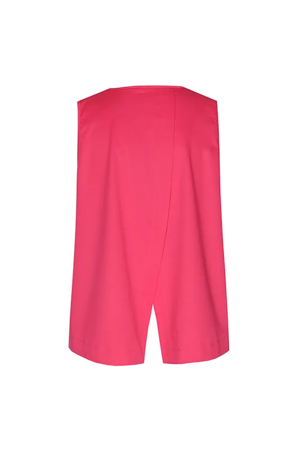 FUSCHIA BACK EFFECT TOP