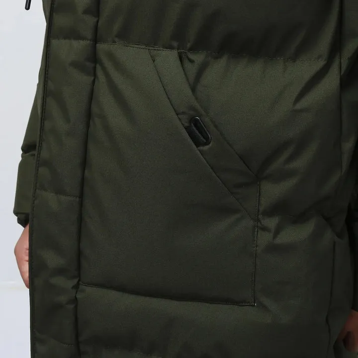 Gray long men's parka - Arne