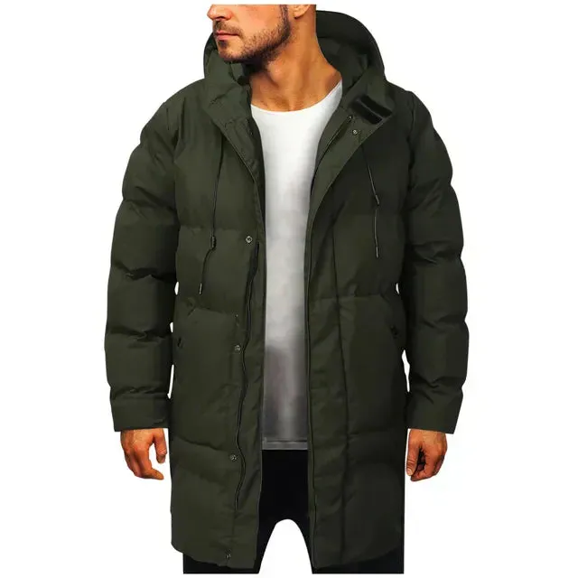 Gray long men's parka - Arne