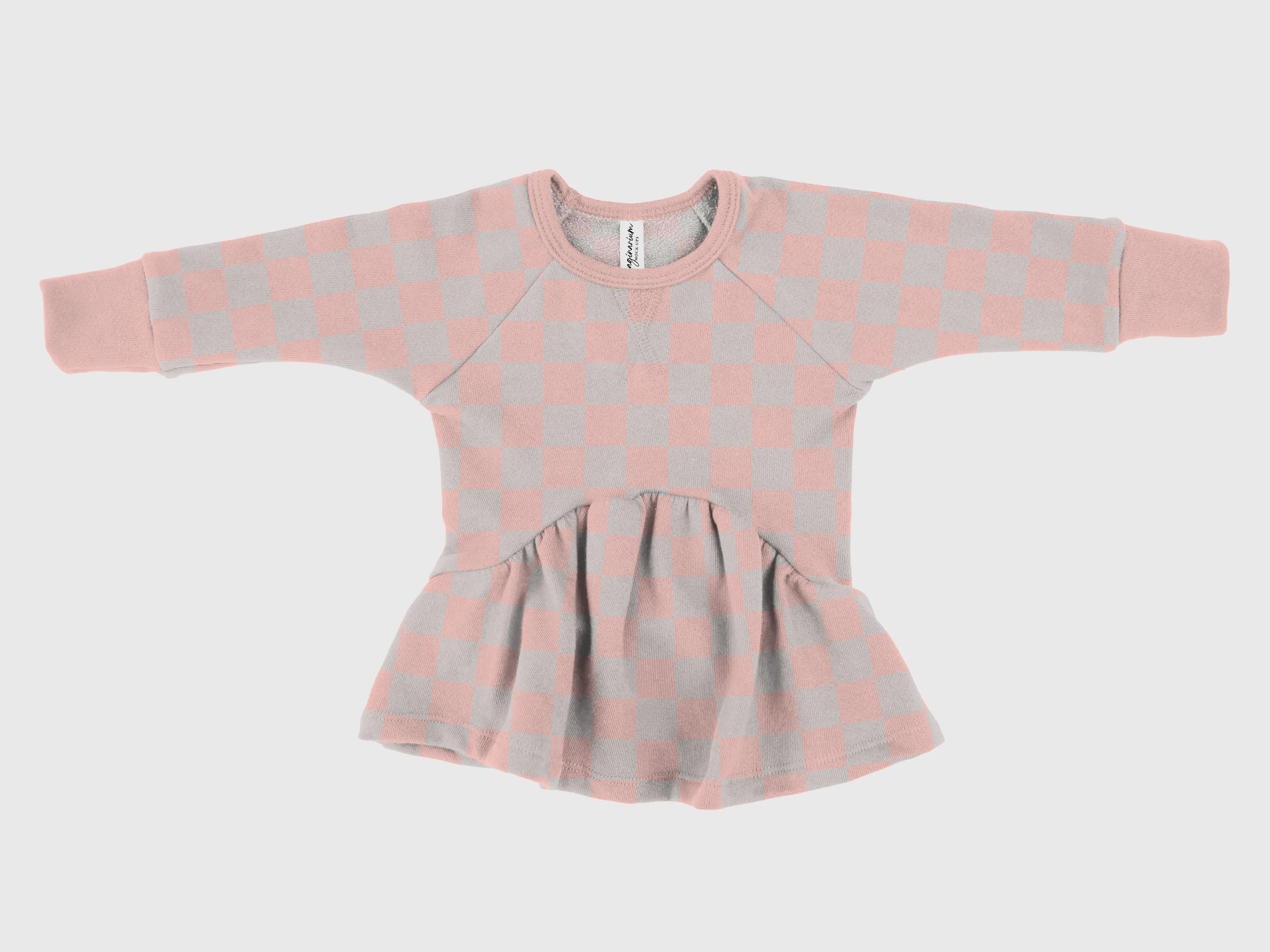 Gus   Steel Peplum Top Curved Mock Up, Realistic Clothing Mockup for Photoshop and Procreate