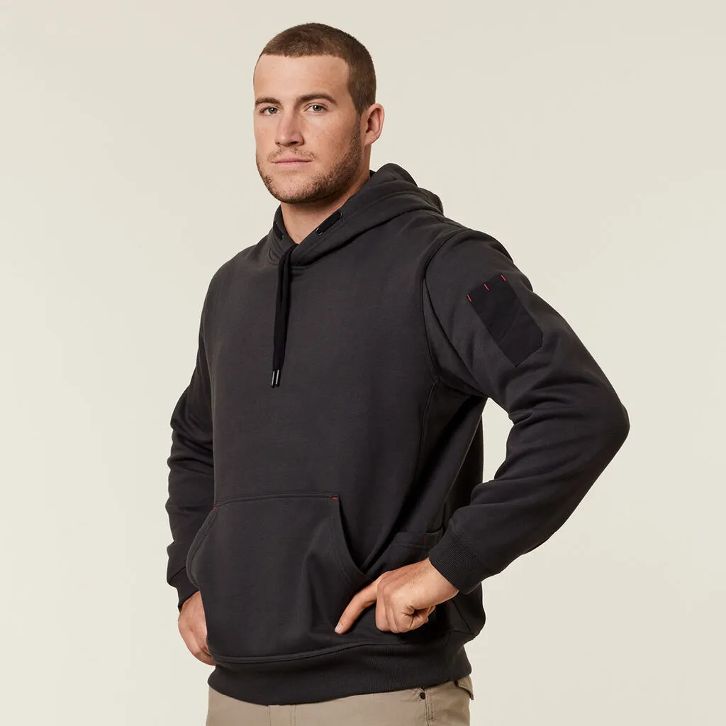 Hard Yakka Men's Workwear Fleece Hoodie - Charcoal