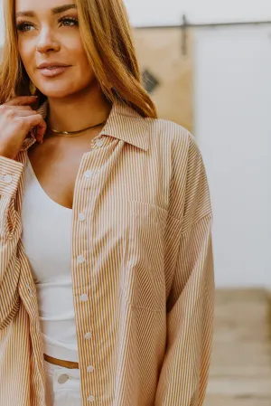 Hazel Blues® | Easy On The Eyes Striped Button Up
