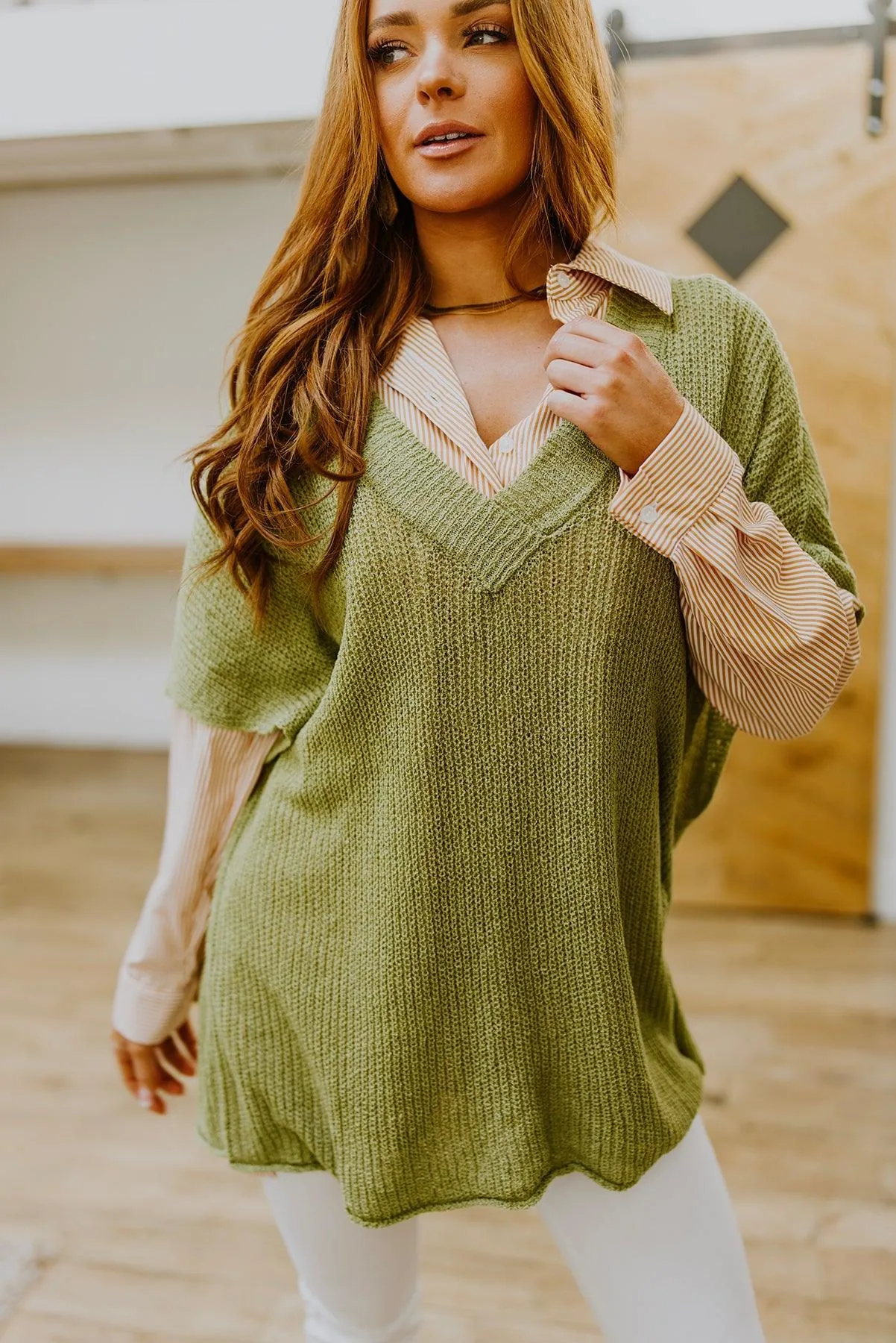 Hazel Blues® | Easy On The Eyes Striped Button Up