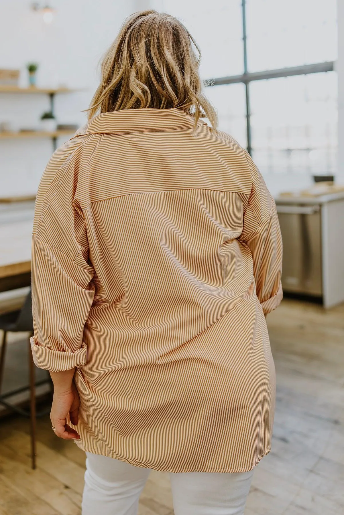 Hazel Blues® | Easy On The Eyes Striped Button Up