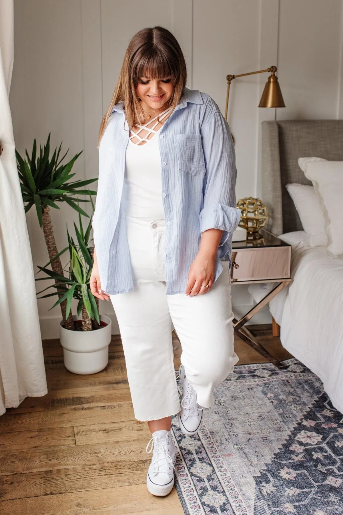 Hazel Blues® | No Doubts Button Up