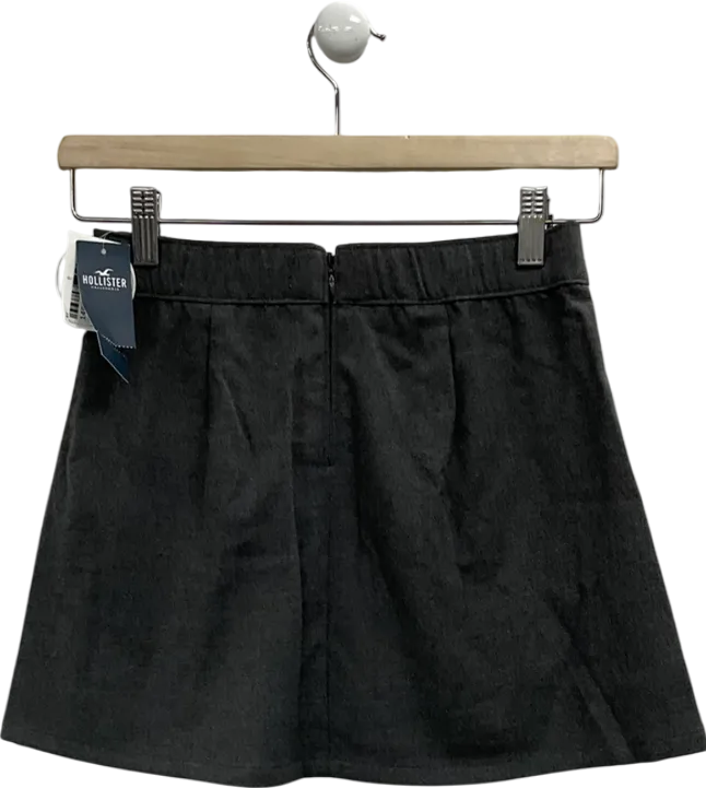 Hollister Grey Ultra High Rise Mini Skirt UK XS