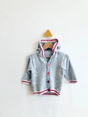 Hooded Knit Cardigan // 12-18M