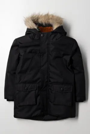 Hooded Parka Jacket Black