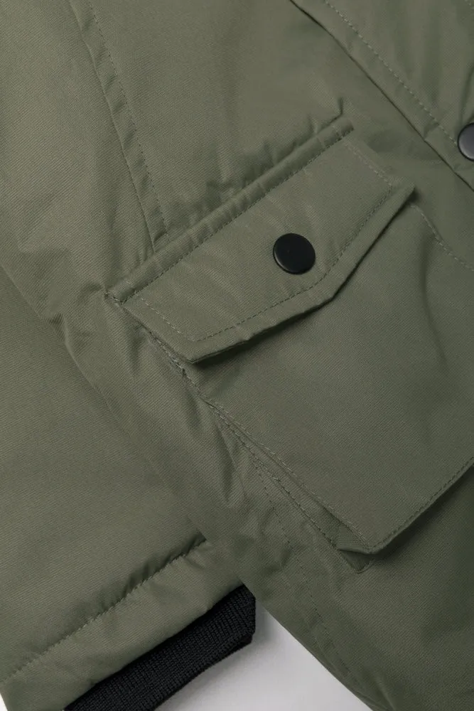 Hooded Parka Jacket Green
