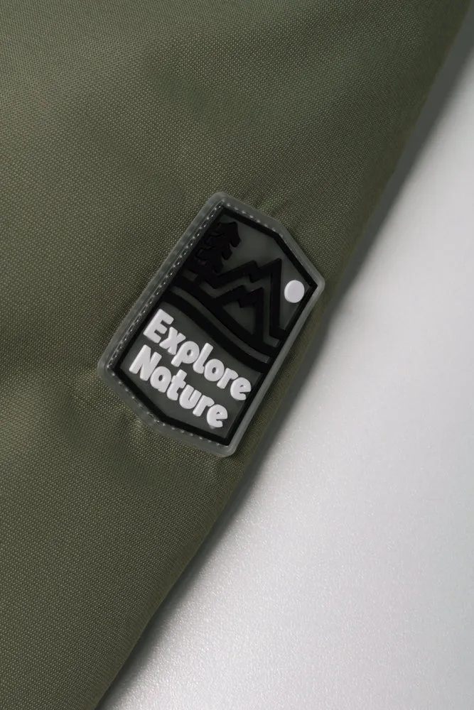 Hooded Parka Jacket Green