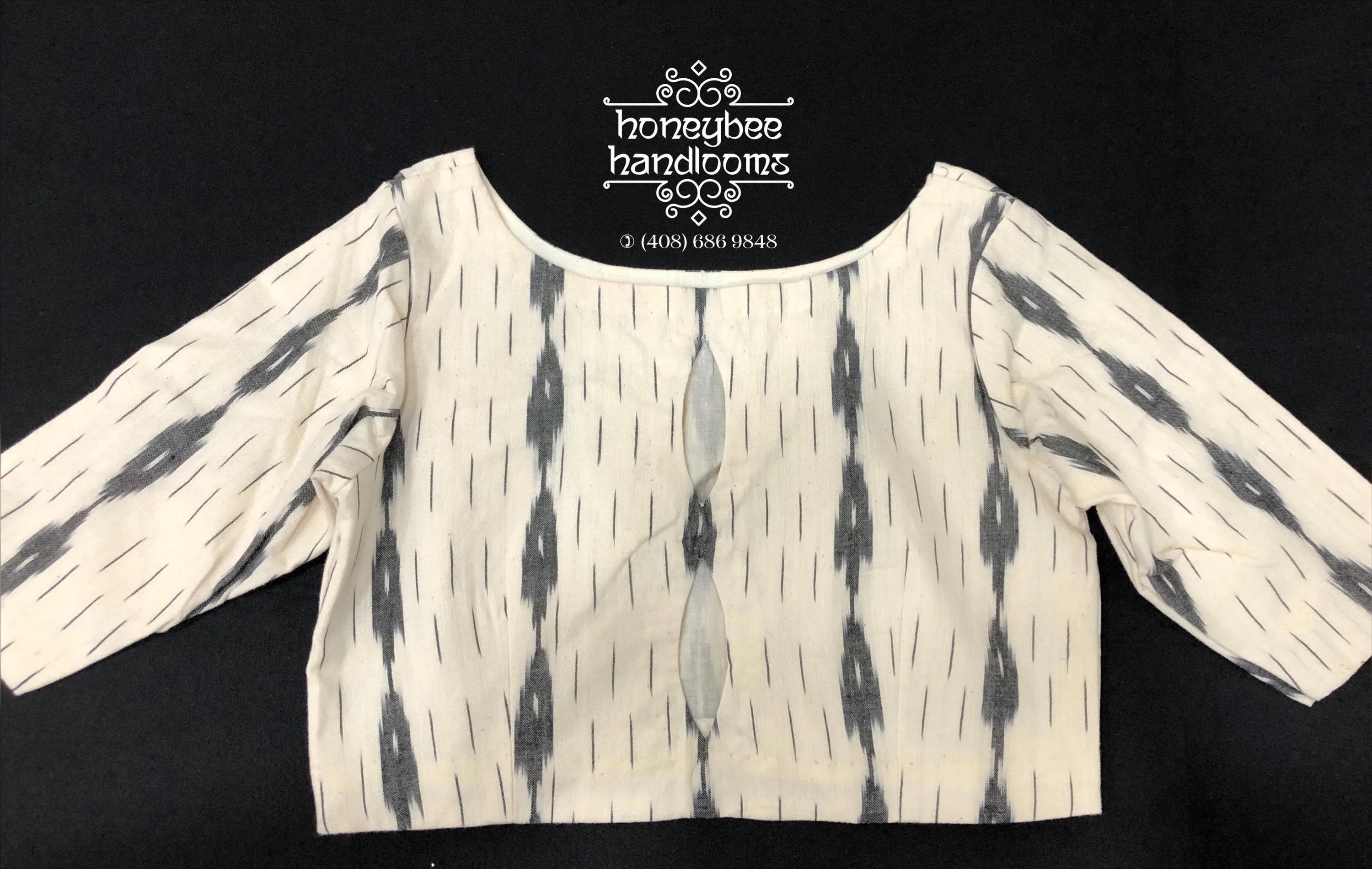 Ikkat cotton blouse | Indian Saree blouse from HoneyBee Handlooms