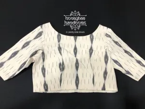 Ikkat cotton blouse | Indian Saree blouse from HoneyBee Handlooms