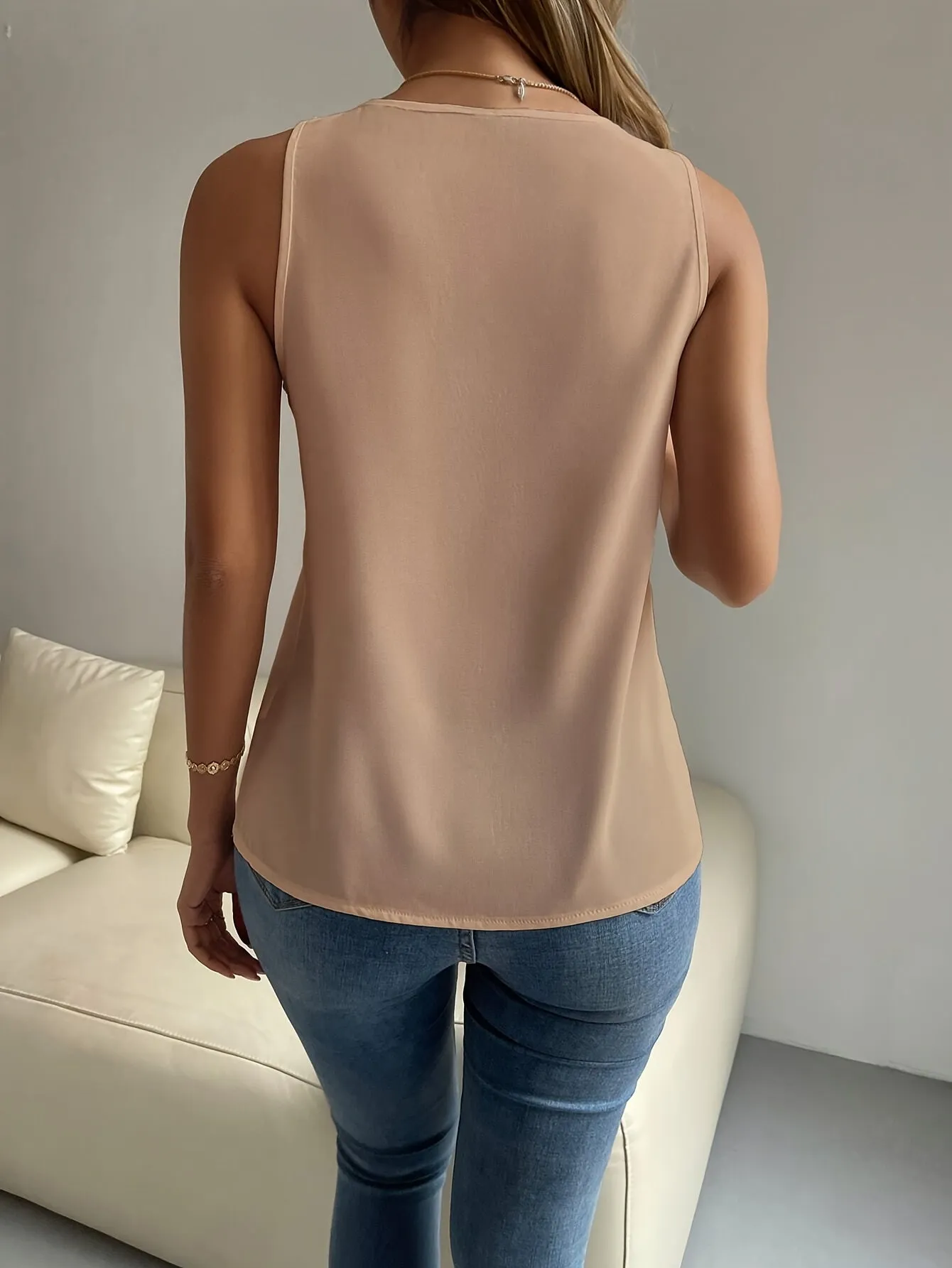 Isla™  | Elegant Lace Trim Tank Vest