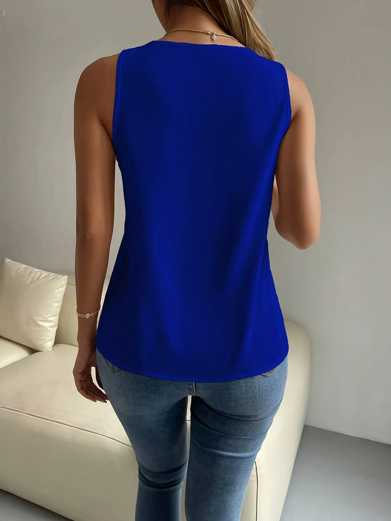 Isla™  | Elegant Lace Trim Tank Vest