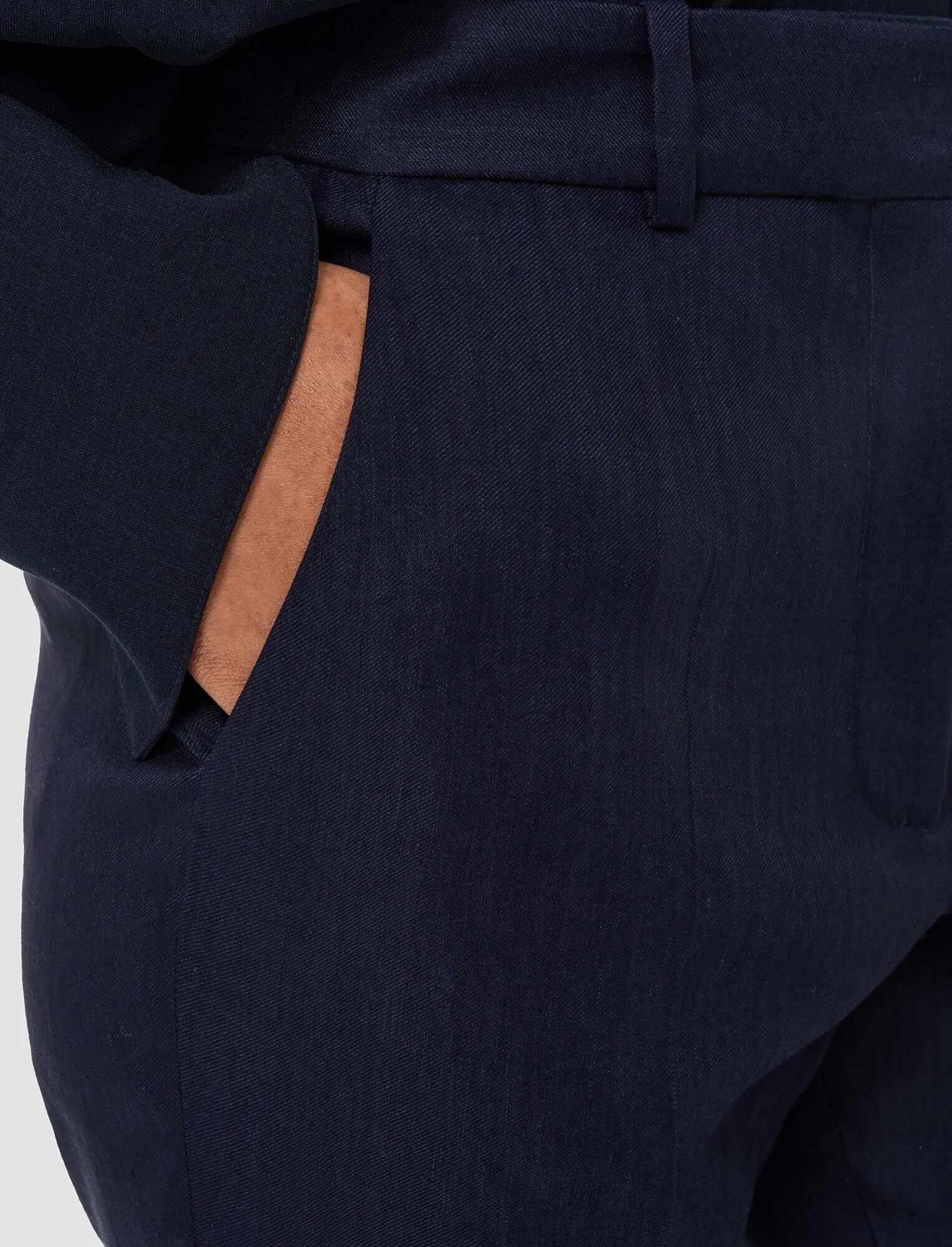 JOSEPH TAFIRA LINEN STRETCH TROUSER