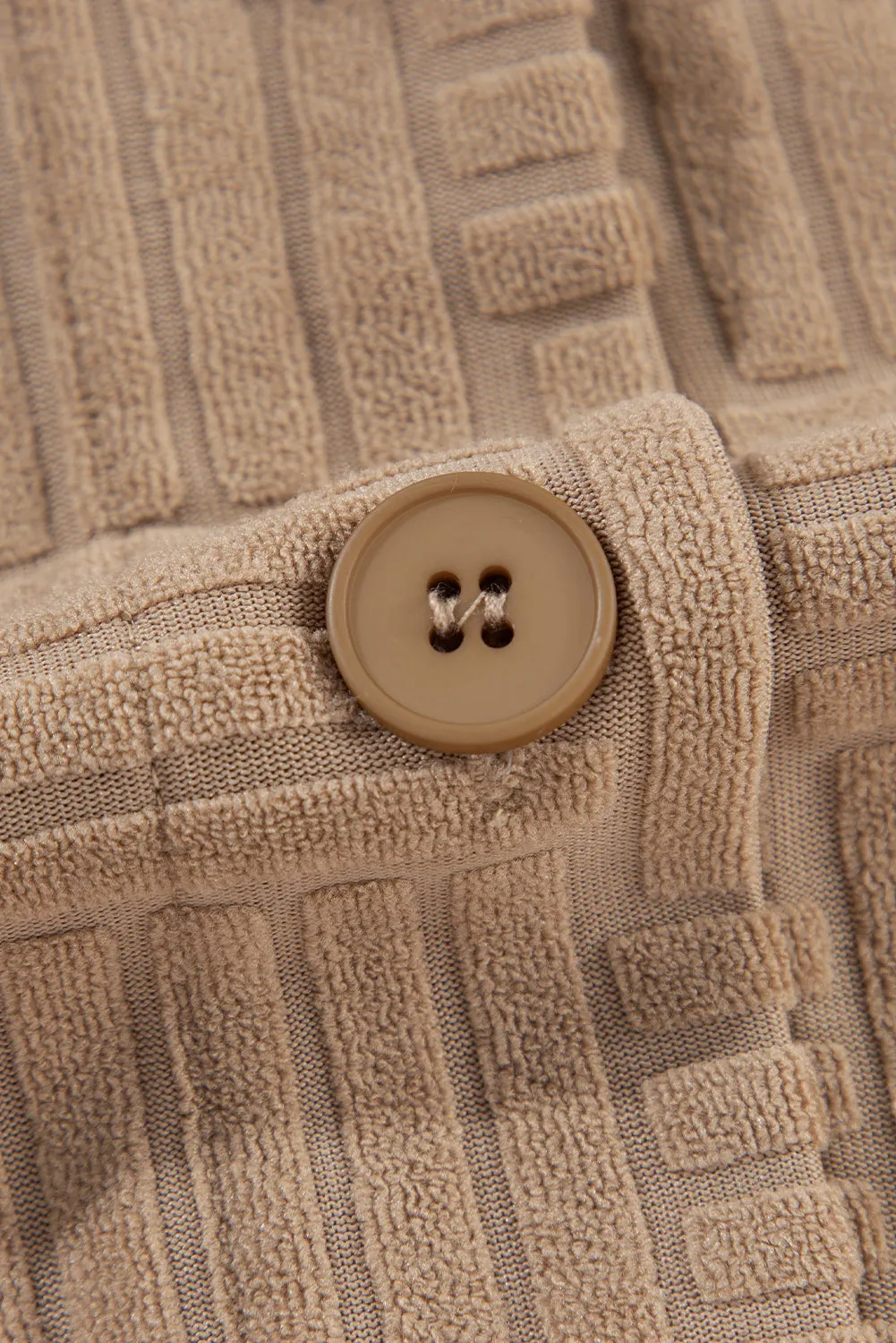 KaleaBoutique Textured Chest Pocket Button-Up Shacket