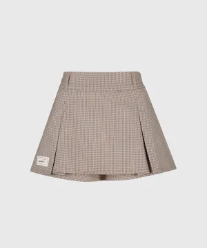 KANDINI Low-Rise Pleated Skirt - Orange