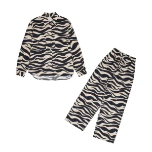 Kavala Woman's Shirt & Pants Set | Zebra