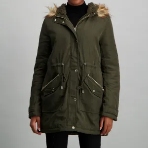 Ladies Parker Jacket - Khaki