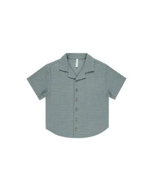 Lapel Collar Shirt || Eucalyptus