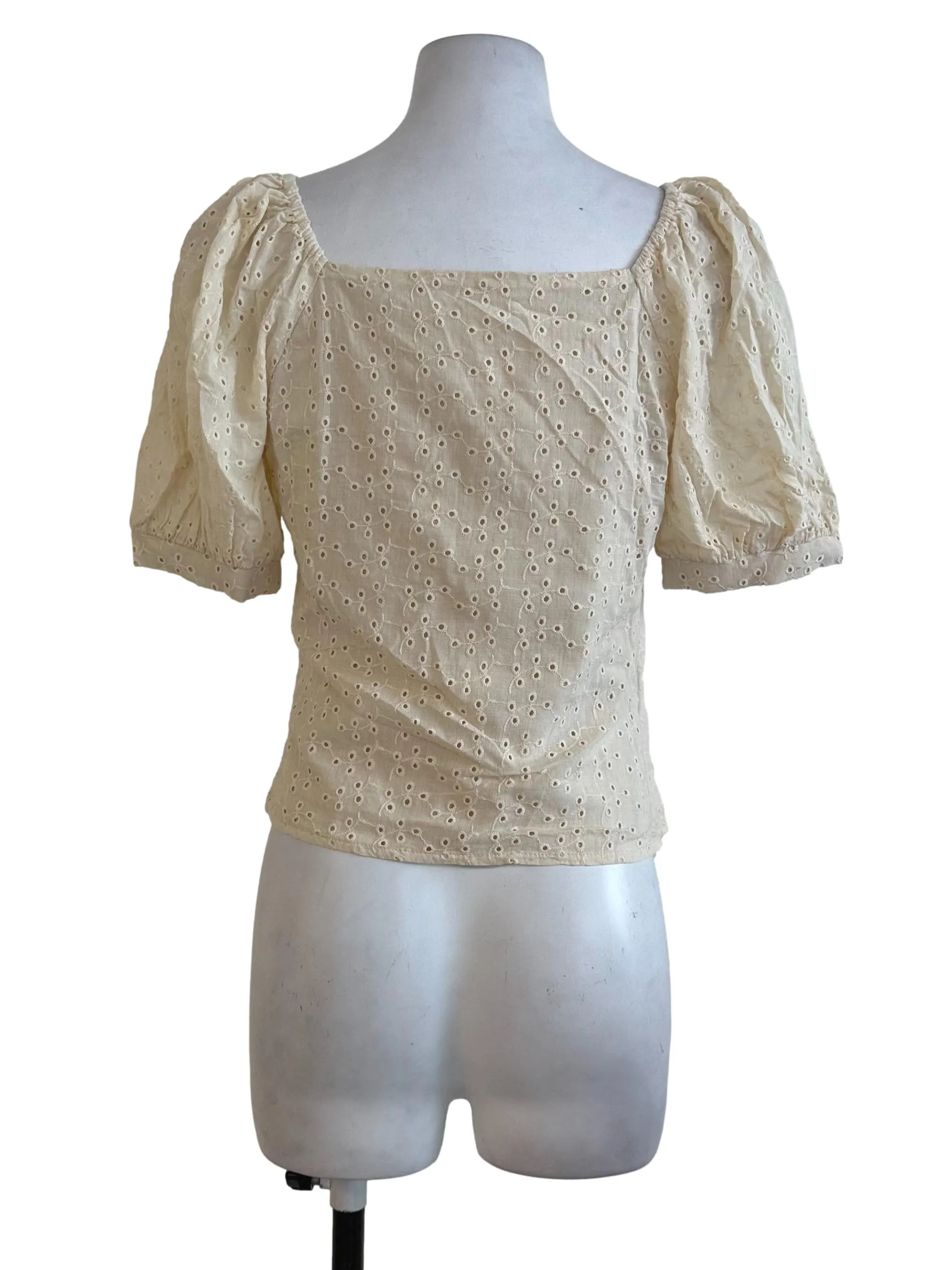 Light Yellow Lace Top