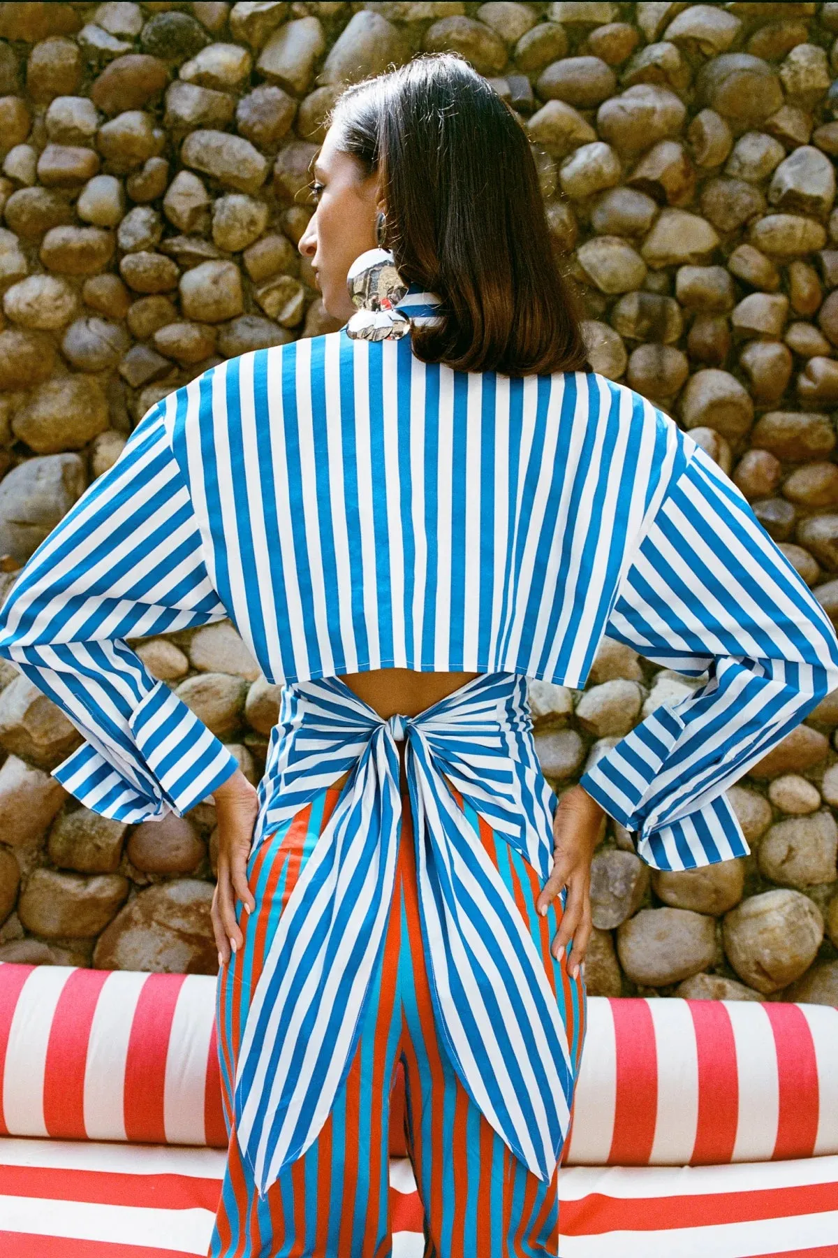 Loch Striped Poplin Button Up