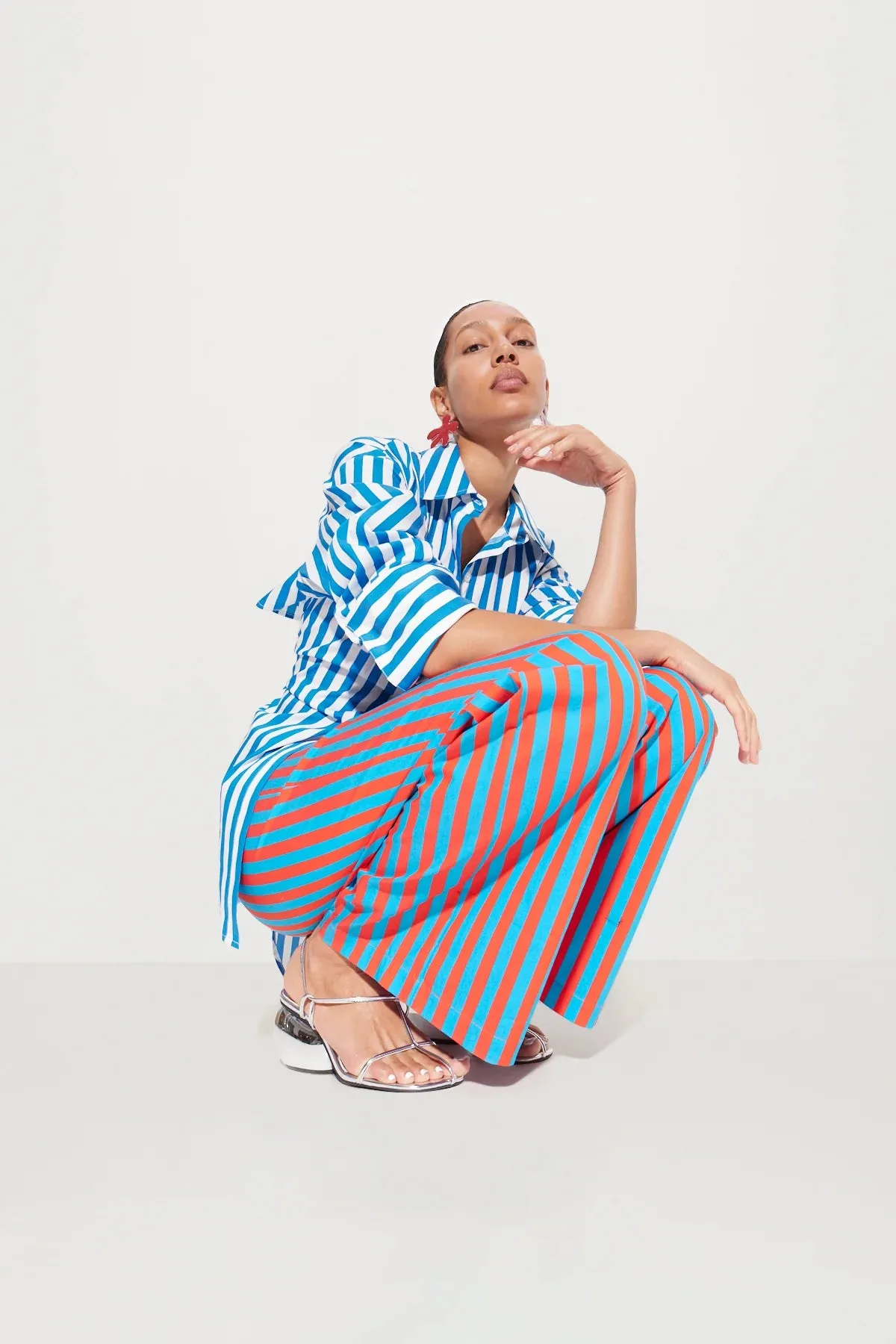 Loch Striped Poplin Button Up