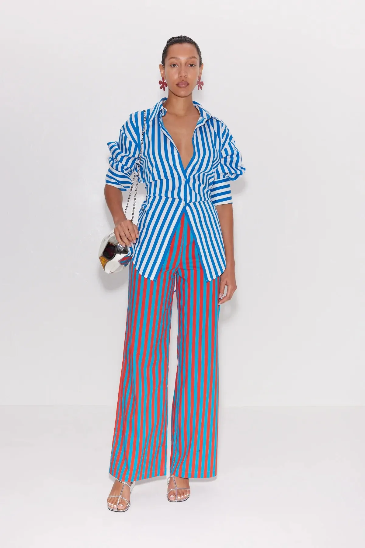 Loch Striped Poplin Button Up