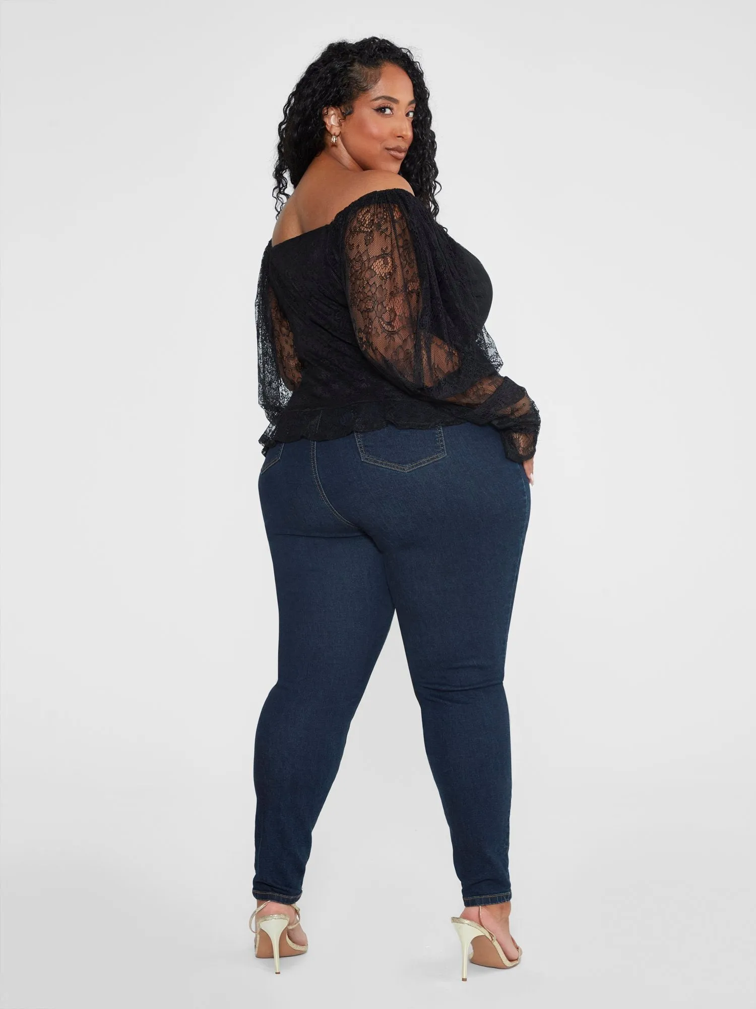 Lorraine Off-The-Shoulder Lace Blouse